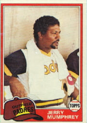 1981 Topps Baseball Cards      556     Jerry Mumphrey